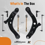 8PCS Front Lower Control Arms Ball Joint Tie Rods Lh Rh For Mazda Mpv 2001-2006. Fixed Price $113.49.