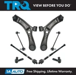 Trq Front Steering Suspension Kit Control Arms Ball Joint Tie Rod Sway Link 8PC. Fixed Price $159.95.