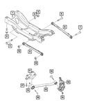 Genuine Mopar Rear Control Arm Assembly Right Trailing Link 68309201AB. Fixed Price $123.22.