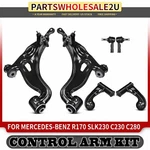 6X Front Upper Lower Control Arms For Mercedes-benz C220 C230 SLK230 CLK55 Amg. Fixed Price $183.99.