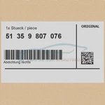 Genuine Mini 51359807076 - Right Seal. Fixed Price $61.41.