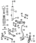 Genuine Mopar Tension Strut Right 5180606AB. Fixed Price $263.38.