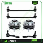 6PC Front Wheel Hub Bearings Tie Rods Sway Bar 2003 - 2008 For Infiniti FX35 Awd. Fixed Price $97.16.