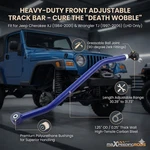 Front Adjustable Track Bar For Jeep Cherokee Xj 84-01 Wrangler Tj 97-06 Blue Hd. Fixed Price $139.23.