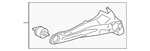 Genuine Mitsubishi Trailing Arm 4125A100. Fixed Price $809.65.