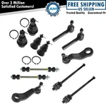 12 Piece Kit Front Lh Rh Ball Joints Tie Rod Ends Sway Bar Link Pitman Idler Arm. Fixed Price $106.32.