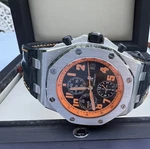 Audemars Piguet Rare Royal Oak Orange 4BANDS & Boxes 42MM Chronograph,tachometer. Fixed Price $34700.00.