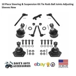 Front Tie Rods Ball Joint Adjusting Sleeves Steering Set Fits 1994-89 Chevrolet. Fixed Price $188.01.
