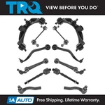 Trq 12PC Steering Suspension Kit Control Arms Ball Joints Tie Rods End Links. Fixed Price $279.95.