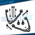 10PC Front Upper Control Arms Tie Rods Sway Bars For Silverado Sierra 1500 Rwd. Fixed Price $129.57.