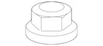 Genuine Bmw Upper Control Arm Nut 33306760585. Fixed Price $6.42.