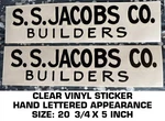 S.s. Jacobs Co. Builders Bud Moore Trans-am Mustang 1971 Clear Decal Pair. Fixed Price $28.89.