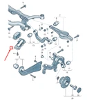 New Audi Q3 8U Rear Axle Left Trailing Arm Bracket 3C0505129B Genuine. Fixed Price $81.65.