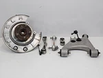 2012-2015 Tesla Model Set Rear Right Spindle Knuckle And Control Arm Link. Fixed Price $269.10.