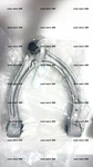 Mercedes Benz W221 V221 C216 Front Left Upper Control Arm A2213308907. Fixed Price $270.00.