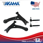 4 Pcs Front Control Arms + Outer Tir Rod Ends For 09-13 Toyota Corolla Japan. Fixed Price $73.47.