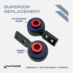 Autoacer -2P Front Lower Control Arm Poly Bushings W/ Brackets For Bmw E46 00-05. Fixed Price $99.00.
