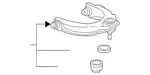 Genuine Acura Upper Control Arm 51460-SEP-A02. Fixed Price $197.89.