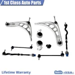 Front Suspension Lower Control Arms Tie Rod Ends Links For 99-08 Bmw 320I 323CI. Fixed Price $147.34.