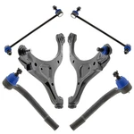 Mevotech Supreme 6PC Control Arm & Sway Bar Link Kit Fits 2007-2013 Hyundai Sant. Fixed Price $368.95.