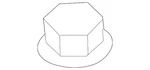 Genuine Kia Lower Control Arm Nut 62618-17000. Fixed Price $26.85.
