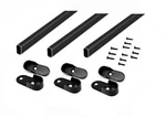 3-CASE Pack Premium Oval Wardrobe Closet Rod Tube With End Supports Black. Fixed Price $59.29.