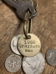 1960 Triumph TR3A Brass Key Fob. Fixed Price $14.95.