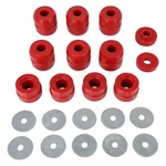 Body Mount Bushings Insert Red 22 Pcs Kit Fits 1987-1996 Jeep Wrangler Yj. Fixed Price $42.55.