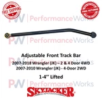 Skyjacker Adjustable Front Track Bar 1-4" Lifted For Jeep Wrangler Jk 2WD / 4WD. Fixed Price $137.23.