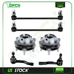 2 Front Wheel Hub & Bearings + Outer Tie Rods Sway Bar Links Fits Awd W/ Abs. Fixed Price $102.88.
