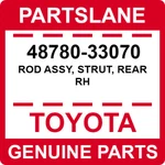 48780-33070 Toyota Oem Genuine Rod Assy, Strut, Rear Rh. Fixed Price $103.01.