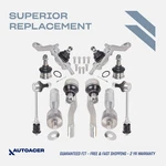 Autoacer -10P Front Control Arm Ball Joints Tie Rod Ends Links For 4RUNNER 95-02. Fixed Price $195.00.